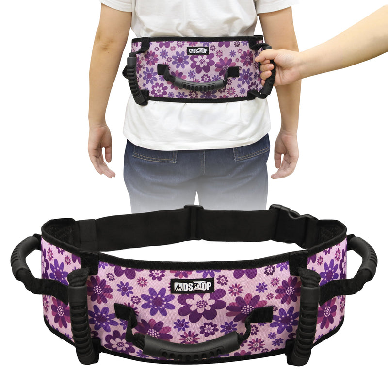 MDSTOP Gait Belt Transfer Belt for Seniors, Anti-Slip Gate Belt for Elderly Lifting with Quick Release Buckle, Medical Belt for Lifting Patients, for Handicap, Physical Therapy, Elderly (Purple) Purple