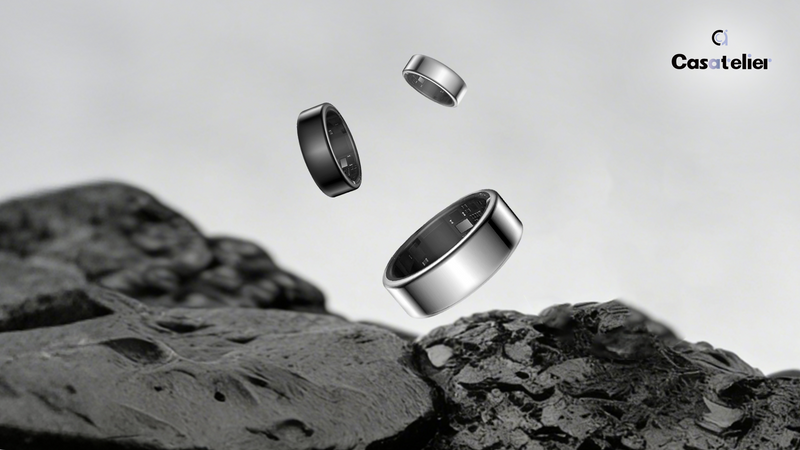 Smart Ring Health Tracker with Charging Case,Sleep,Heart Rate & Blood Oxygen Monitor, 5ATM+IP68 Waterproof Fitness Ring, No Subscription,3-7Day Battery,iOS & Android Compatible for Men Women Black 8# SY02-1 8#