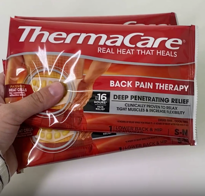 ThermaCare Advanced Lower Back & Hip Heat Wraps, Pain Relief, 5 Count Pack of 5