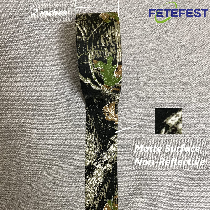 Camo Tape Camouflage Tape No Residue, Non-Reflective 2" by 30Yard with Various Camo Patents Maple Camo - BeesActive Australia