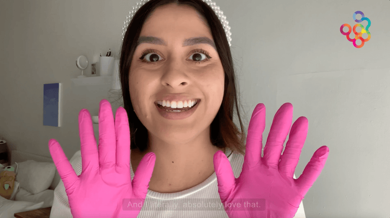 FRAMAR Pink Gloves Disposable Latex Free, Pink Nitrile Gloves Small, Salon Small (Pack of 100)