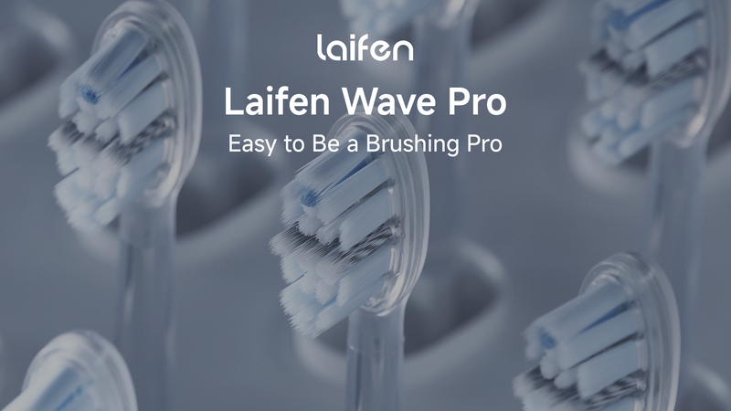 Laifen Pro Series Brush Heads, 6 Pack, Deep Clean, Medium Pro Plaque Removal