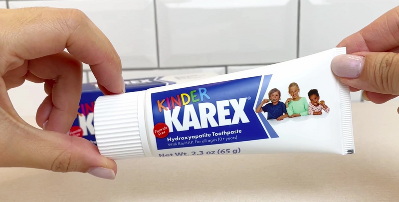 Karex Kid & Toddler Toothpaste Fluoride Free 2.3 Ounce (Pack of 3)