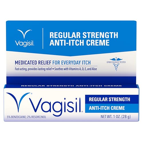 VAGISIL Regular Strength Feminine Anti-Itch Creme, 1 Oz (1 Pack) 1 Ounce (Pack of 1)
