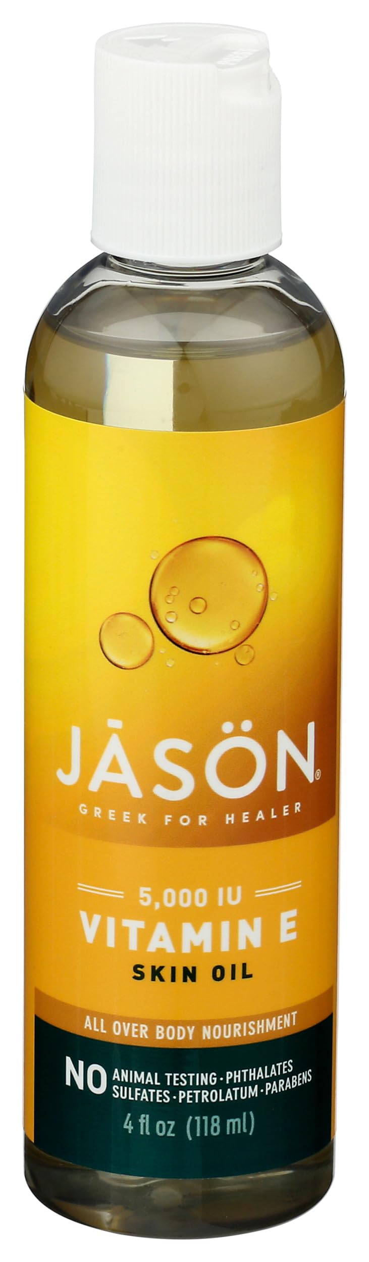 Vitamin E 5,000 IU Oil - All Over Body Nourishment Jason Natural Cosmetics 4 oz Liquid 4 Fl Oz (Pack of 1)