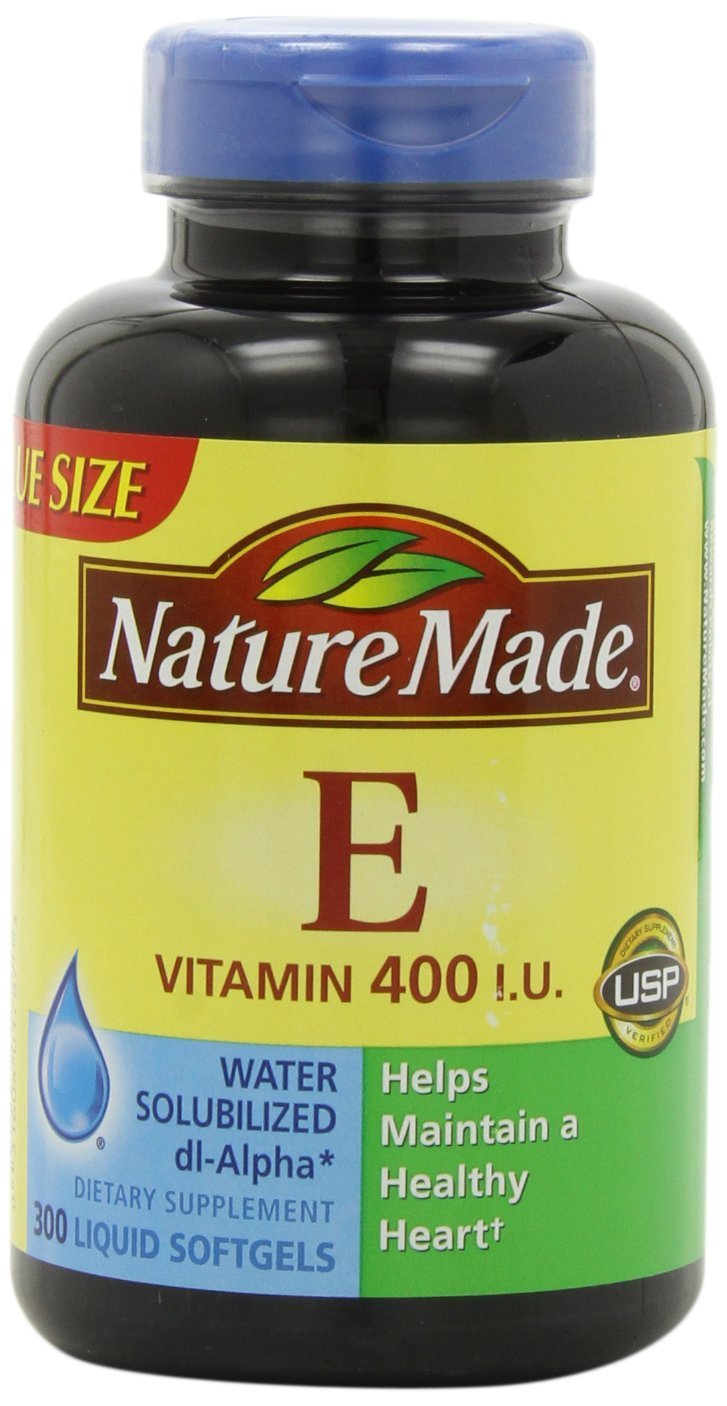 Nature Made Vitamin E 400IU, 300 Softgels 300 Count (Pack of 1)