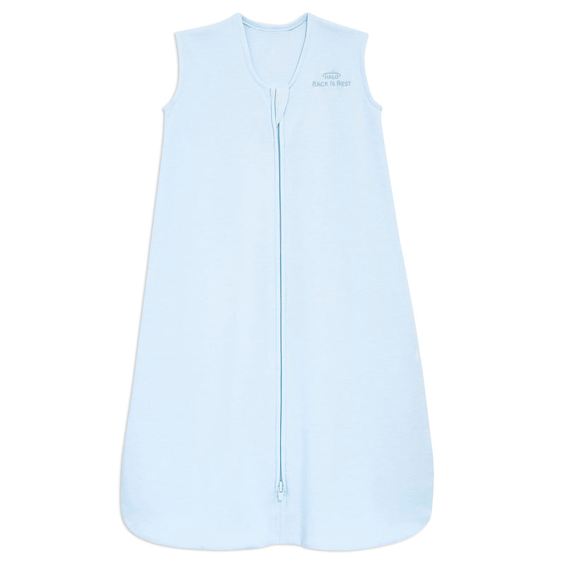 HALO SleepSack, 100% Cotton Wearable Blanket, Swaddle Transition Sleeping Bag, TOG 0.5, Baby Blue, Medium Medium (Pack of 1) - BeesActive Australia