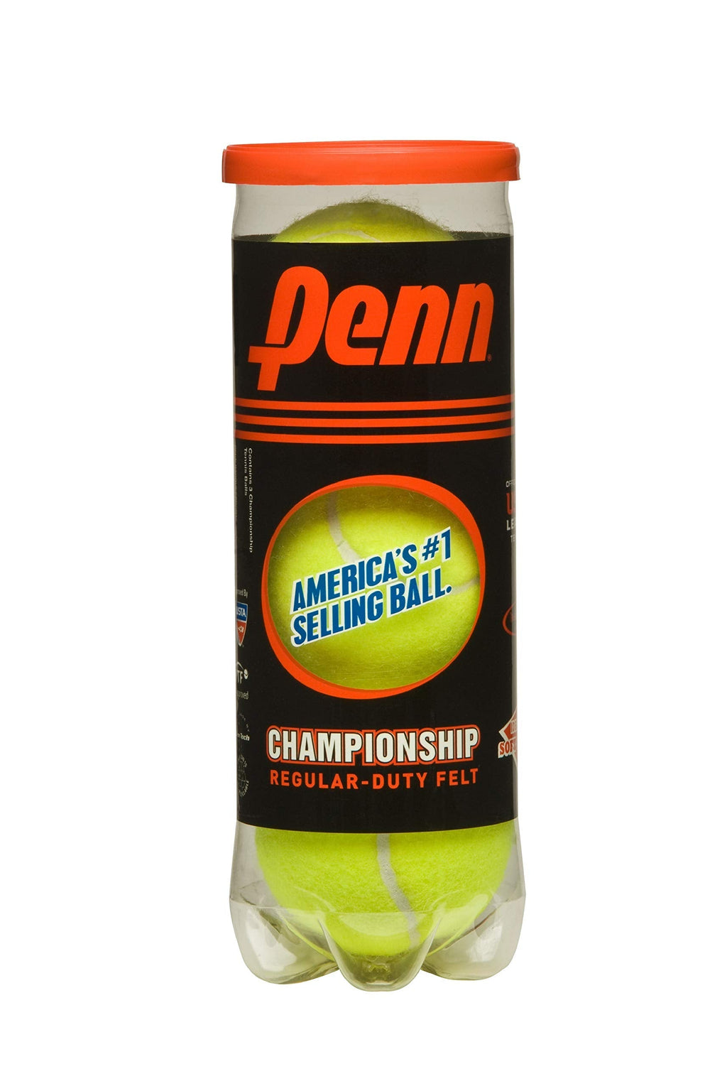 Penn Championship Tennis Balls - Regular Duty Felt Pressurized Tennis Balls 1 Can, 3 Balls - BeesActive Australia