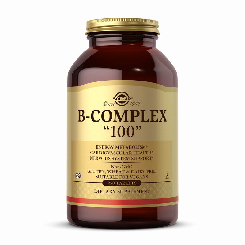 Solgar B-Complex Tablets, 250 Count Unflavored 250 Count (Pack of 1)