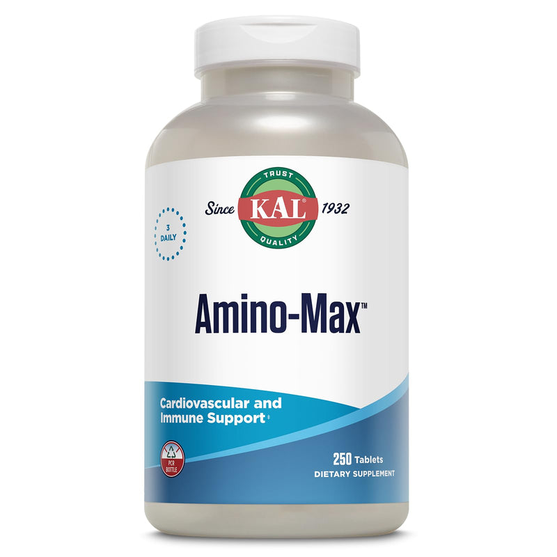 KAL Amino Max, Amino Acids, Multi-Mineral Complex Chelated Minerals 250 Tablets | Chelated Minerals