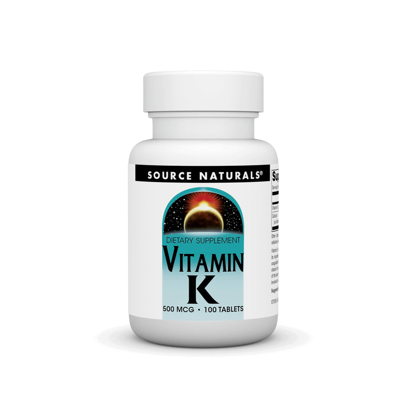 Source Naturals Vitamin K - 500 mcg - 100 Tablets - BeesActive Australia