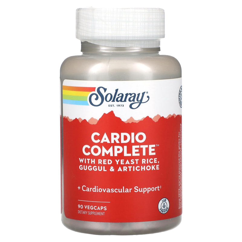 SOLARAY CardioComplete, Cardiovascular System Support | Red Yeast Rice, Guggul & Artichoke Extracts & More | 90 VegCaps - BeesActive Australia