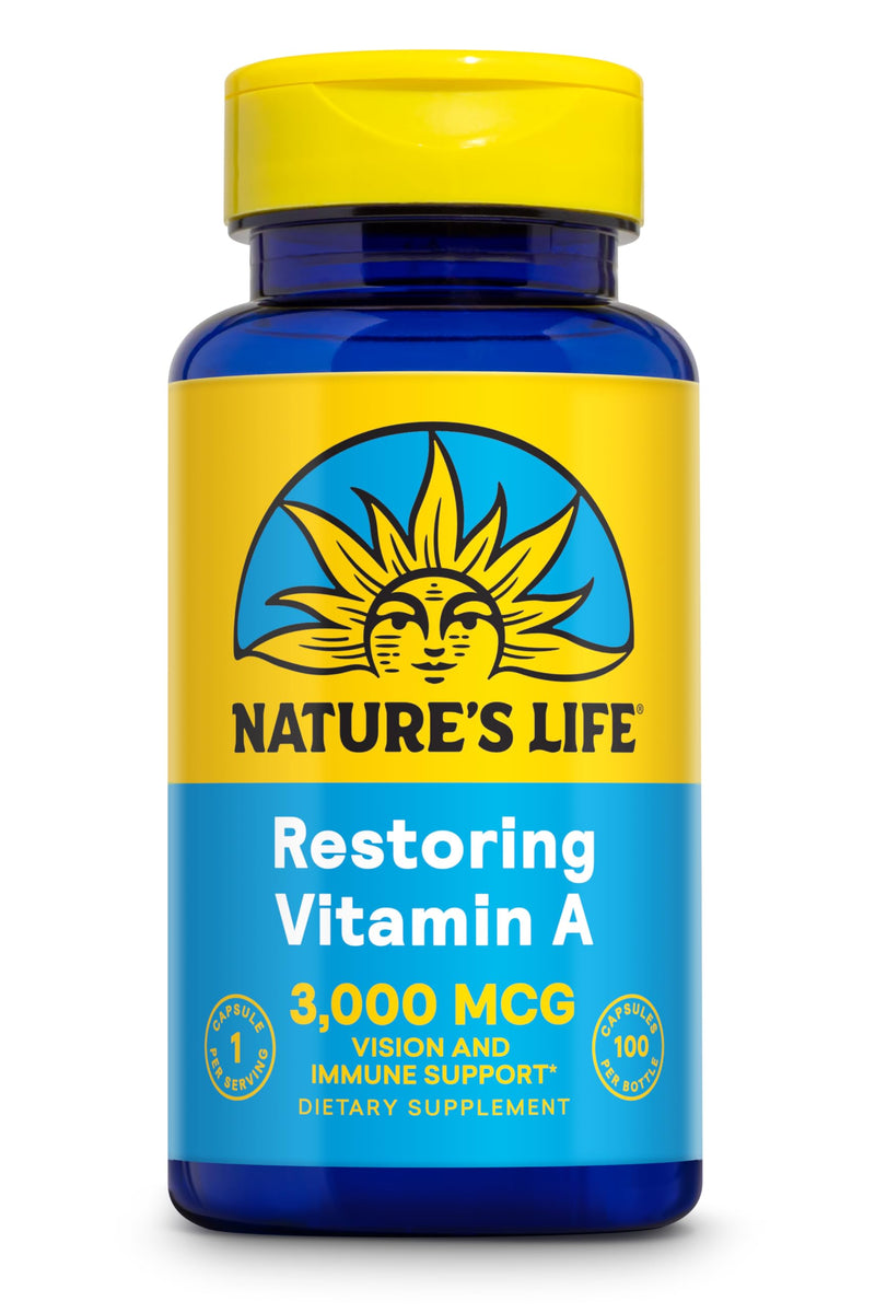 Nature's Life Vitamin A 10,000 IU | 100 ct 100 Count (Pack of 1)