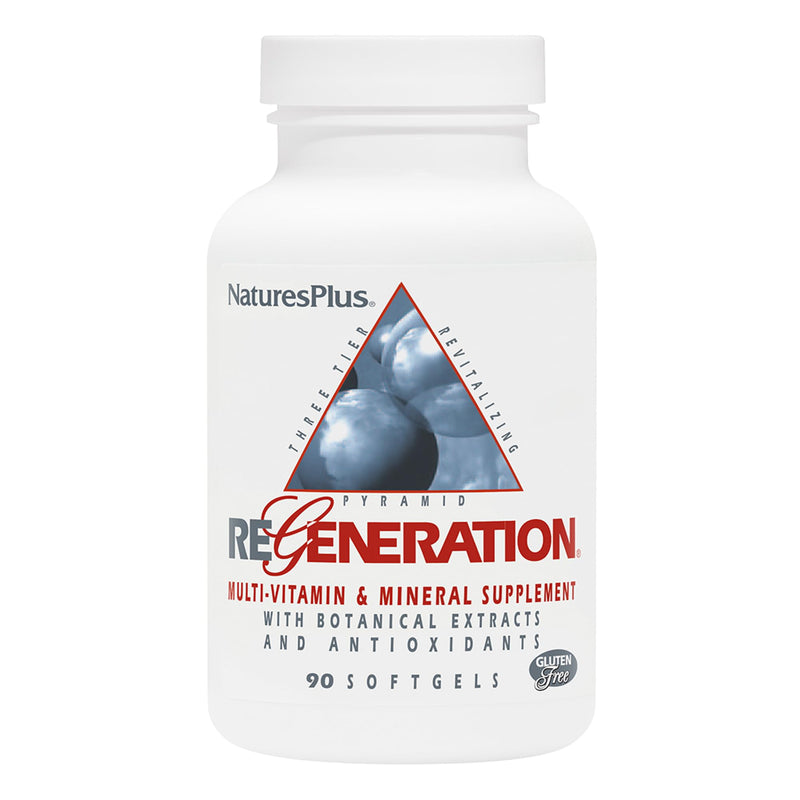 NaturesPlus Regeneration - 90 Softgels - Multi-Vitamin & Mineral Supplement with Botanical Extracts & Antioxidants - Gluten Free - 30 Total Servings 90 Count (Pack of 1)