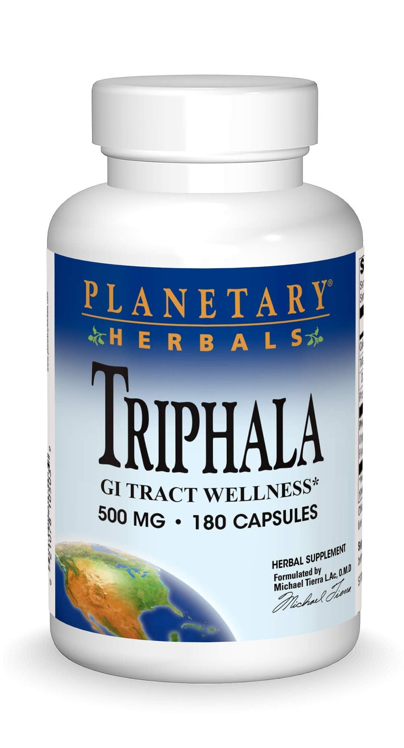 Triphala Internal Cleanser 500 mg Planetary Herbals 180 Caps - BeesActive Australia