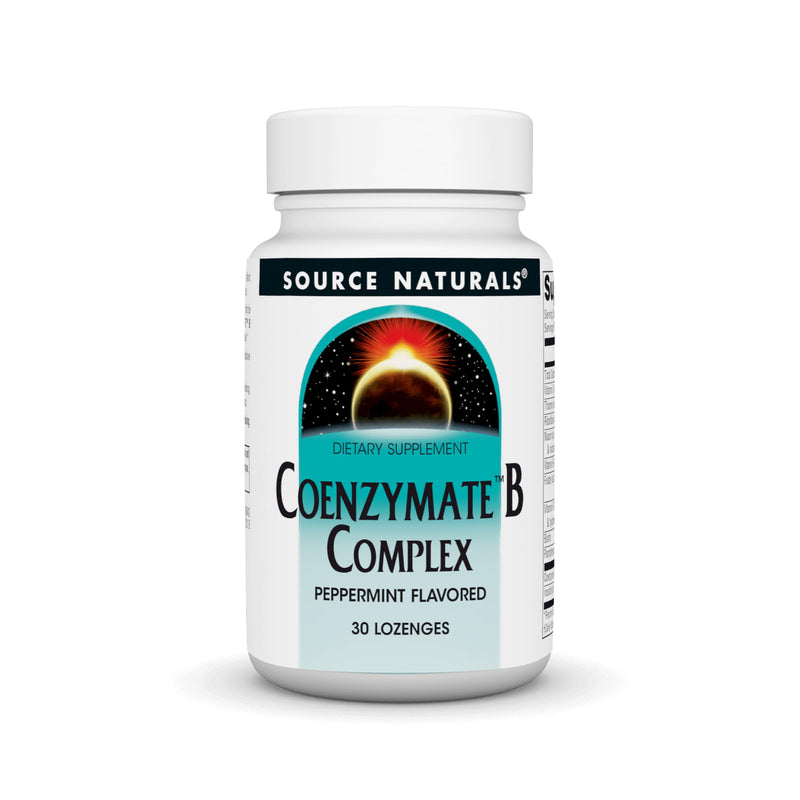 Source Naturals Coenzymate B Complex - 30 Lozenges | Peppermint Flavored Vitamin B that Melts in Mouth 30 Count (Pack of 1)