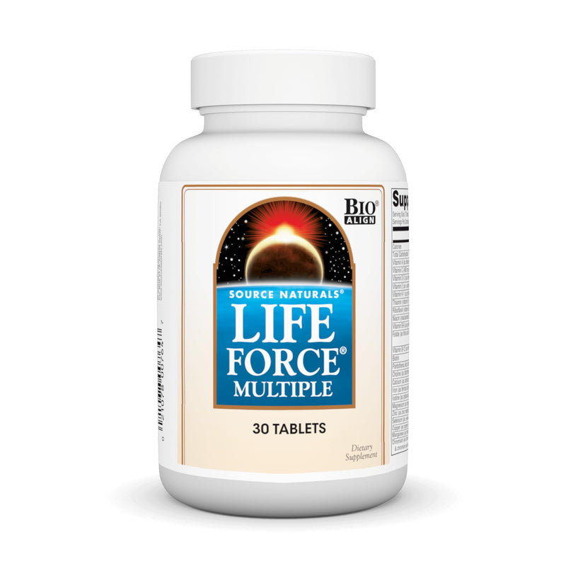 Source Naturals Life Force Multiple Daily Multivitamin, 30 Tablets | Bio-Aligned Formula® - Delivering 40+ Ingredients for Foundational Nutrition | Contains Soy* 30 Count (Pack of 1)