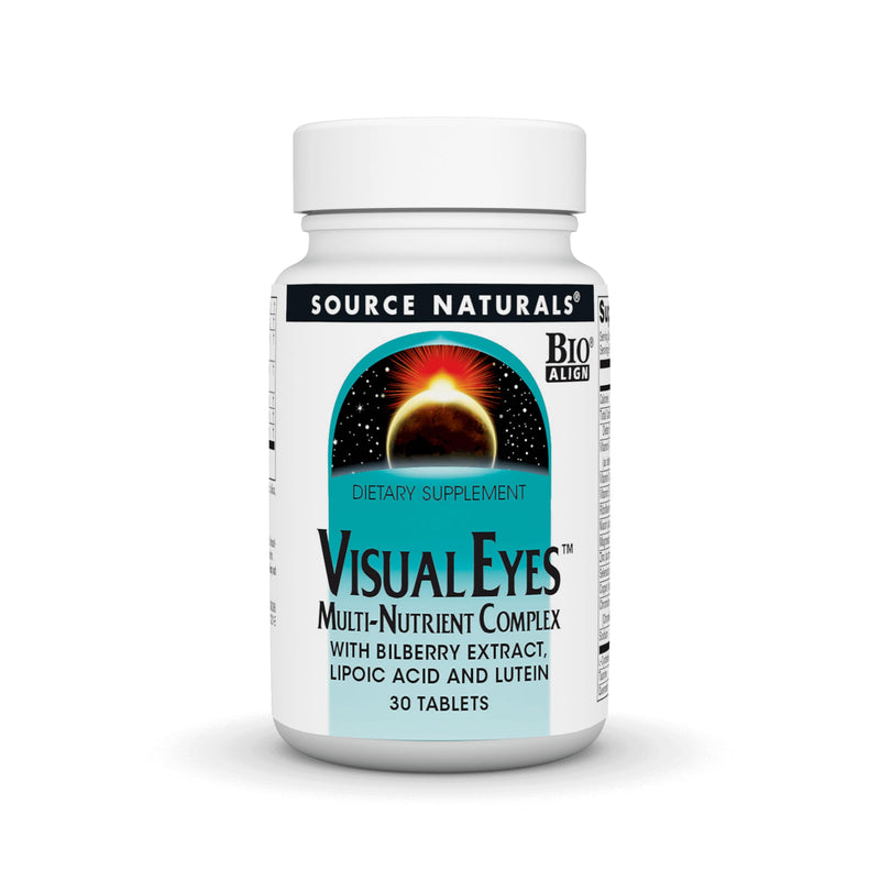 Source Naturals Visual Eyes - 30 Tablets | Bilberry Extract, Lipoic Acid & Lutein | Multi-Nutrient Complex | Dietary Supplement 30 Count (Pack of 1)