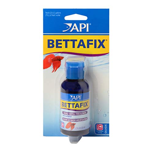 API BETTAFIX Antibacterial & Antifungal Betta Fish Infection and Fungus Remedy 1.7-Ounce Bottle 1.7 Fl Oz (Pack of 1)