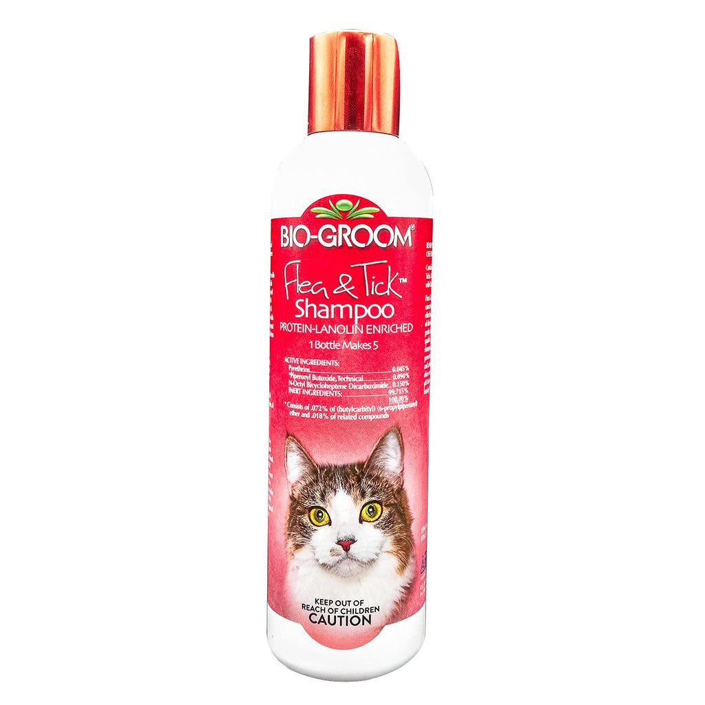 Bio-Groom Flea & Tick Dog Shampoo – Flea and Tick Prevention for Dogs, Cat Flea Treatment, Cruelty-Free, Made in USA, Natural Tick Repellent, Protein-Lanolin Shampoo – 8 fl oz 1-Pack