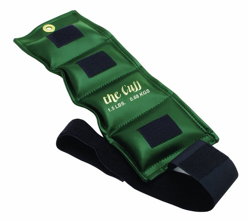 The Cuff Original Adjustable Ankle and Wrist Weight for Yoga, Dance, Running, Cardio, Aerobics, Toning, and Physical Therapy. 1.5 lb Single