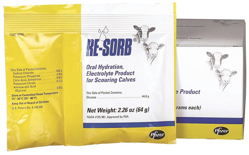 PFIZER ANIMAL HEALTH, 64g 8142 Resorb Electrolyte Packet - BeesActive Australia