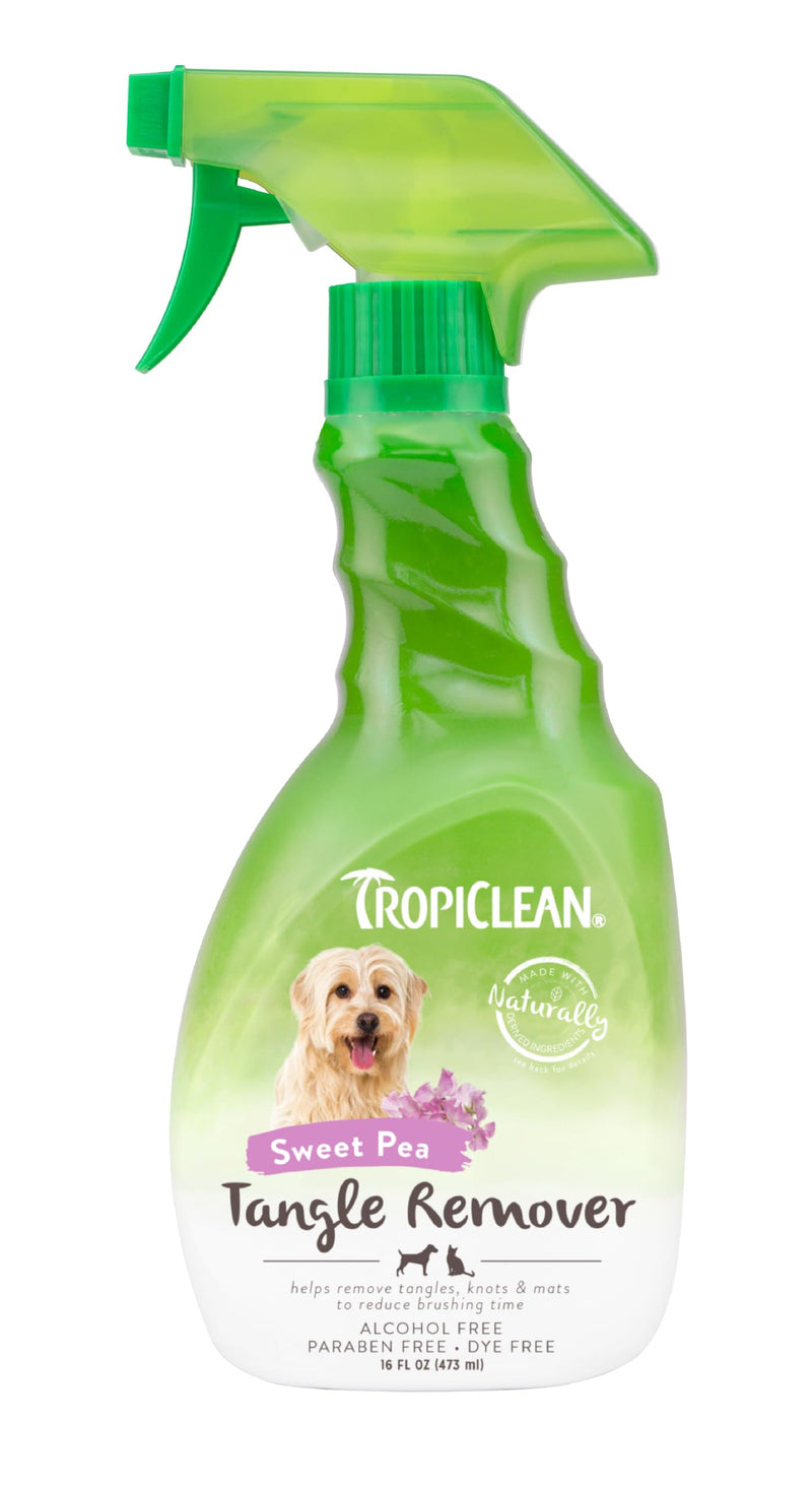 TropiClean Dog Detangler Spray Dematting, Leave in Conditioner, Perfect for Doodles & All Coat Types, Sweet Refreshing Scent, Made in the USA, 16 oz. - BeesActive Australia