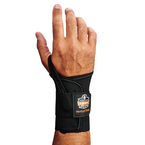 Ergodyne - 70004 ProFlex 4000 Single Strap Wrist Support, Black - Medium, Right Hand M-Right
