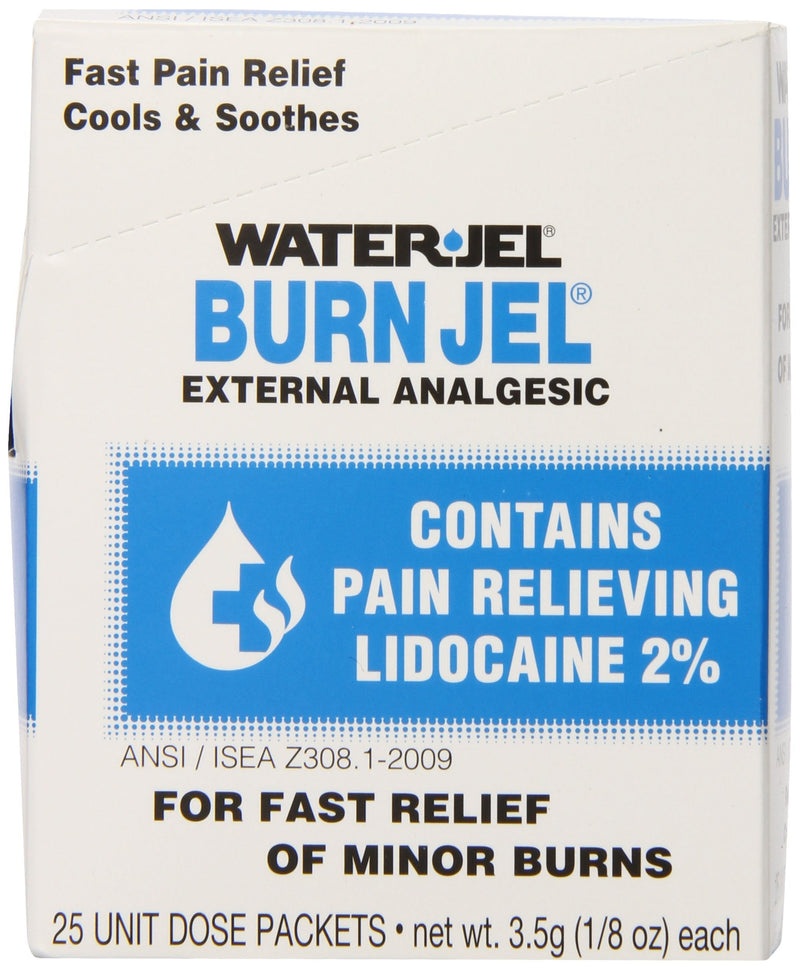 Water Jel, First Aid Burn Relief, Burn jel, 25 count - BeesActive Australia