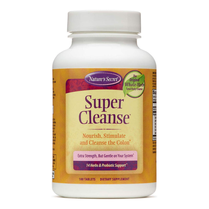 Super Cleanse by Nature's Secret | Herbal and Probiotic Support, 100 Tablets Ginger 100 Count (Pack of 1) - BeesActive Australia