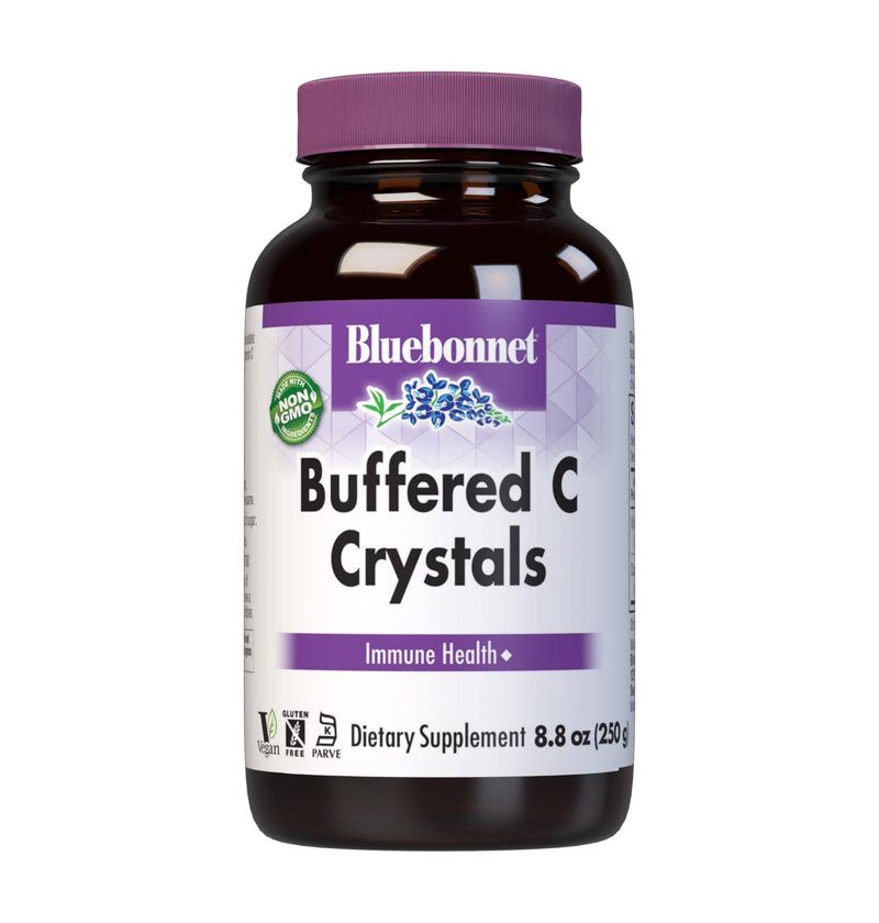 Bluebonnet Nutrition Buffered C Crystals, Buffered Vitamin C Powder, for Immune Health, for Antioxidant Protection, Soy Free, Gluten Free, Non-GMO, Kosher, Dairy Free, Vegan, Powder, 8.8 oz (250 g) | Third-party tested for purity and potency; manufactu...