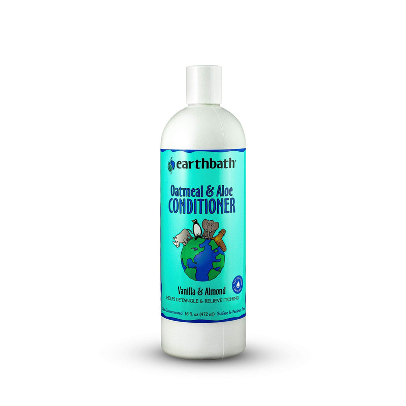 earthbath, Oatmeal & Aloe Conditioner - Dog Conditioner for Allergies & Itching, Dry Skin, Dog Wash That Helps Detangle & Relieve Itching, Made in USA, Cruelty Free Pet Conditioners - 16 Oz (1 Pack) Pack of 1 Oatmeal and Aloe Conditioner - BeesActive Australia