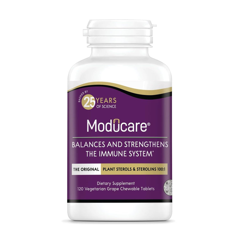Moducare Daily Immune Support, Plant Sterol Dietary Supplement, Grape flavored , 120 chewable tablets 120 Count (Pack of 1)
