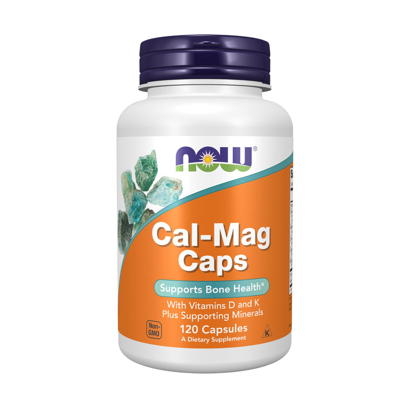 NOW Supplements, Cal-Mag with Zinc, Copper, Manganese and Vitamin D, 120 Capsules 120 Count (Pack of 1)
