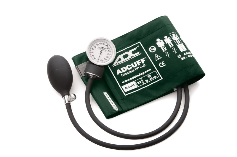 ADC Prosphyg 760 Professional Pocket Aneroid Sphygmomanometer Dark Green Adult