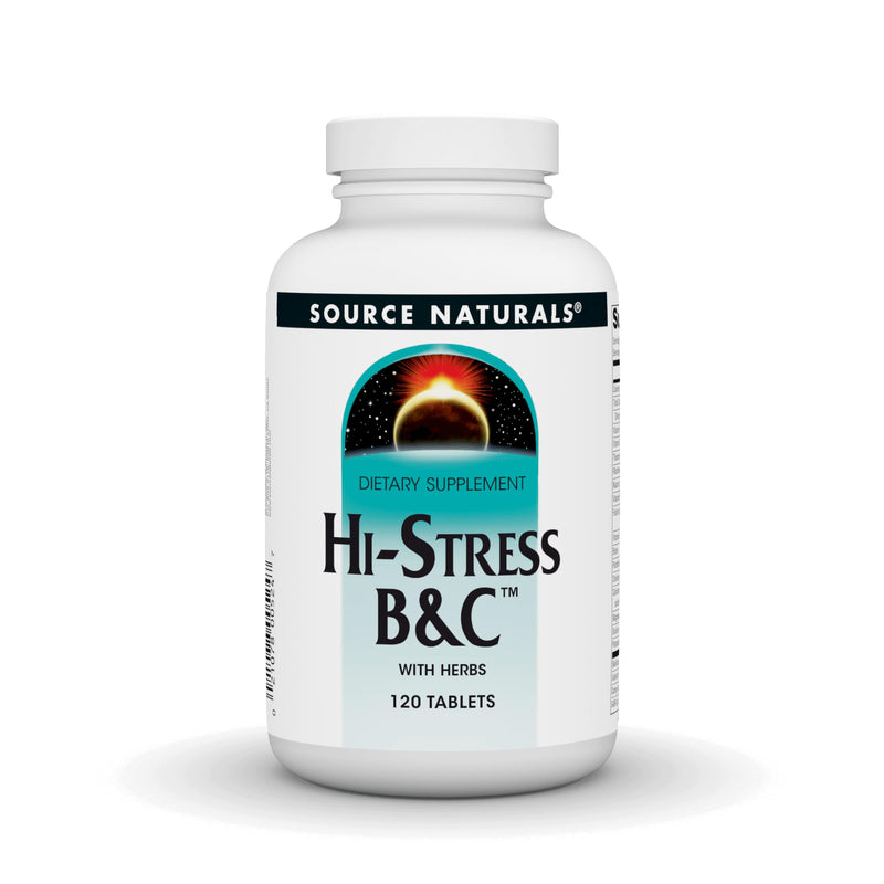 Source Naturals Hi-Stress B&C with Herbs - 120 Tablets