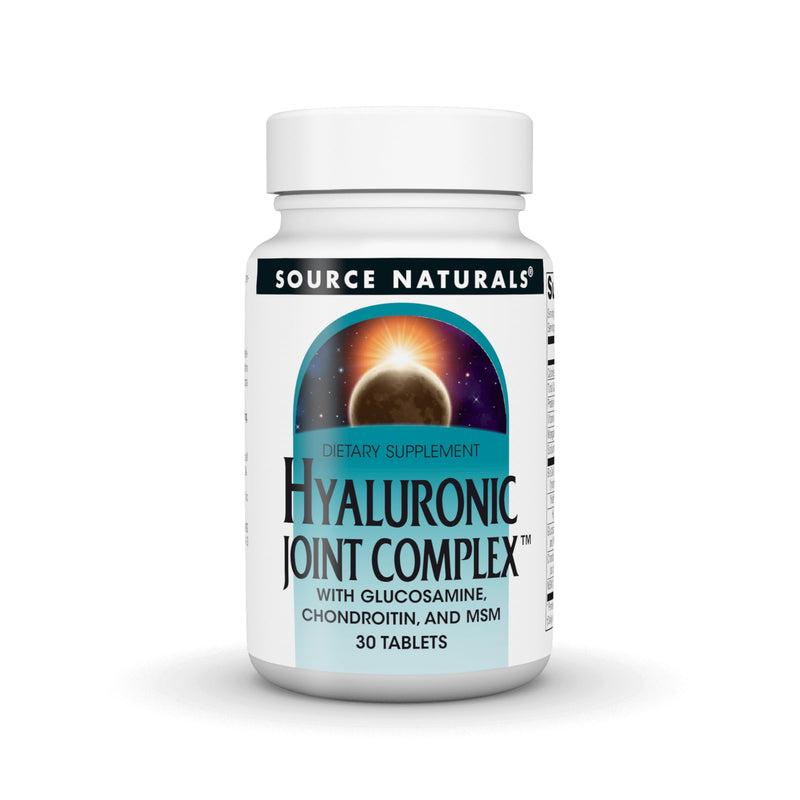 Source Naturals Hyaluronic Joint Complex with Glucosamine, Chondroitin & MSM* - 30 Tablets 30 Count (Pack of 1)