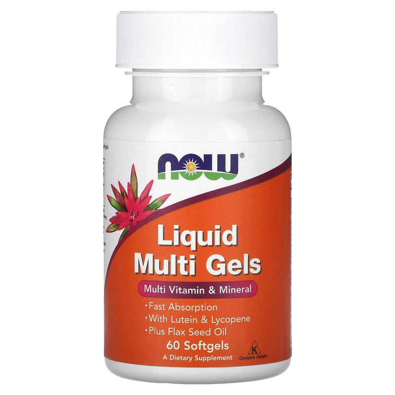 Now Foods Liquid Multi Softgels 60 Sgels - BeesActive Australia