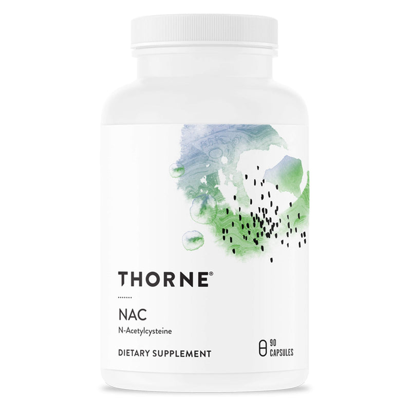 Thorne NAC - N-Acetylcysteine - 500mg - Supports Respiratory Health and Immune Function; Promotes Liver and Kidney Detox - 90 Capsules - BeesActive Australia