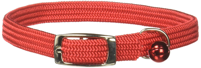 Kool Kat Elastic Cat Safety Collar with Bell, Red, 12" 12" - BeesActive Australia