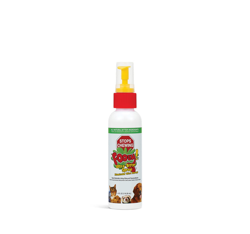 Ultra-Bitter Training Aid Spray – Chewing, Biting, Licking Deterrent for Dogs, Cats, Horses, Rabbits, Ferrets, Birds - Safe for Pet’s Skin – Can Also Protect Garden from Deer and Pests (4 fl oz.) 4 fl. oz.