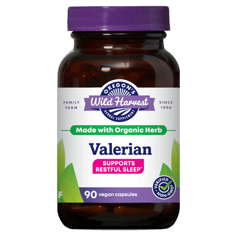 Oregon's Wild Harvest, Certified Organic Valerian, Herbal Aid, 900 mg, 90 Count 90 Count (Pack of 1) - BeesActive Australia