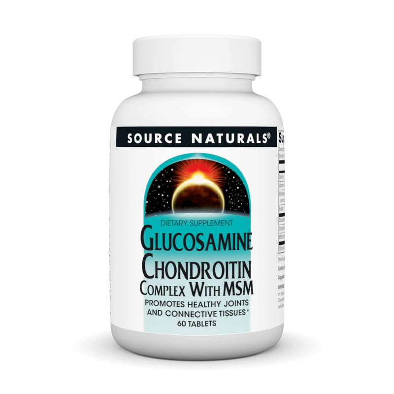 Source Naturals Glucosamine Chondroitin Complex with MSM, 60 Tablets 60 Count (Pack of 1)