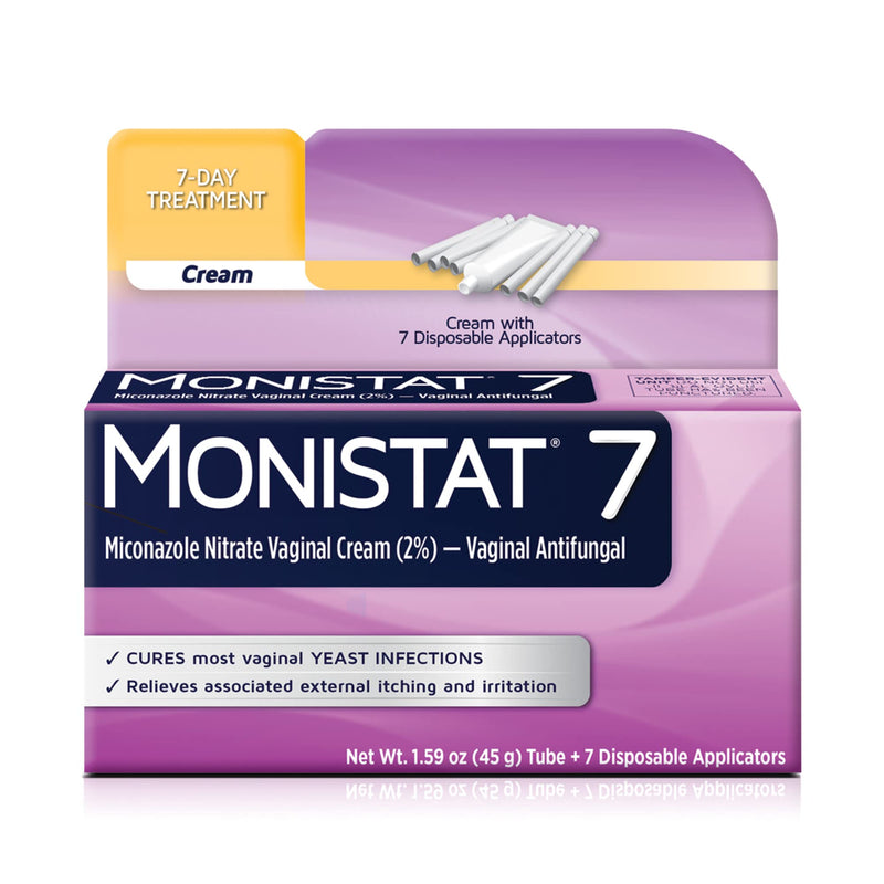 Monistat 7 Day Yeast Infection Treatment for Women, 7 Miconazole Cream Applications with Disposable Applicators, 1 Pack 1 Count (Pack of 1) - BeesActive Australia