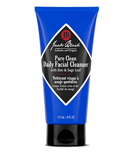 Jack Black Pure Clean Daily Facial Cleanser, Men's Sulfate-Free Face Wash, Hydrating Facial Cleanser & Toner, Removes Dirt & Oil, For All Skin Types 6 Fl Oz (Pack of 1)