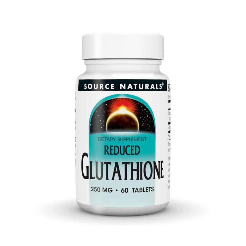 Source Naturals Reduced Glutathione, 250mg - 60 Vegetarian Tablets | Antioxidant Support | Liver Support*