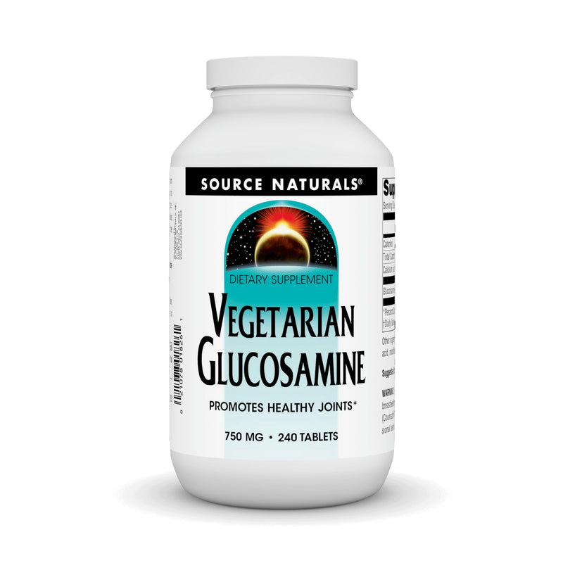 Source Naturals Vegetarian Glucosamine, 750 mg, Promotes Healthy Joints* - 240 Tablets