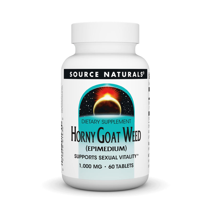 Source Naturals Horny Goat Weed (EPIMEDIUM) Supports Sexual Vitality* 1,000 MG ‚Ä¢ 60 Tablets