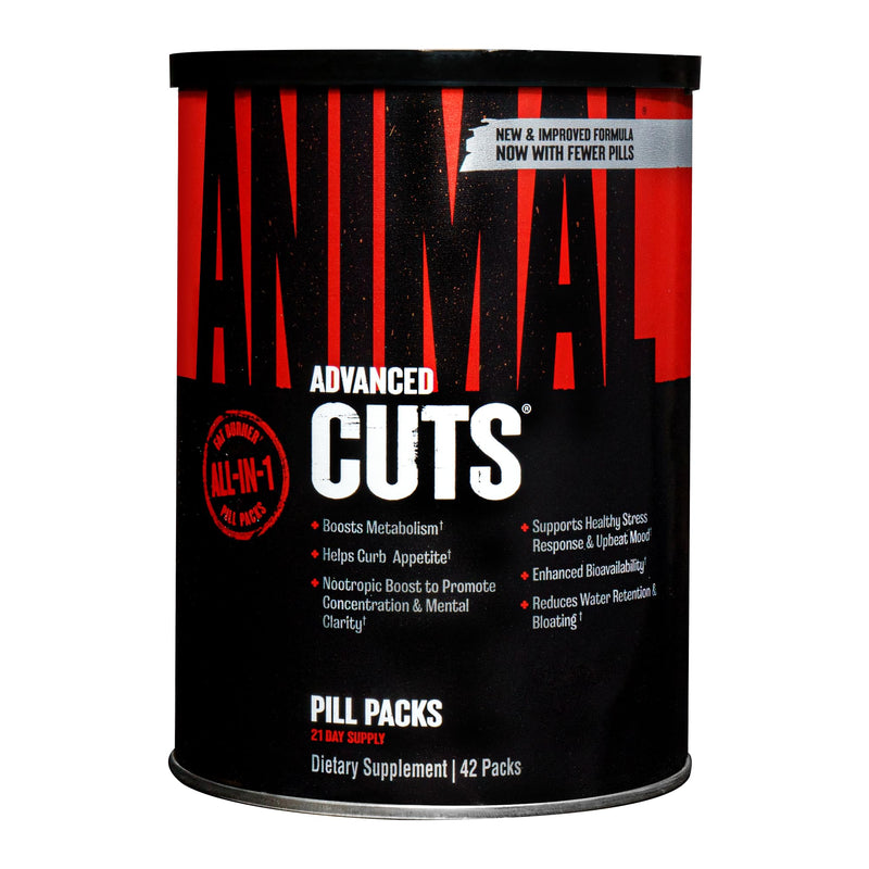 Animal Cuts Thermogenic Fat Burner - Nootropic Weight Loss Management Diet Pills for Men and Women for Focus and Brain Support with Ketones Pill Packs Multicolor - BeesActive Australia