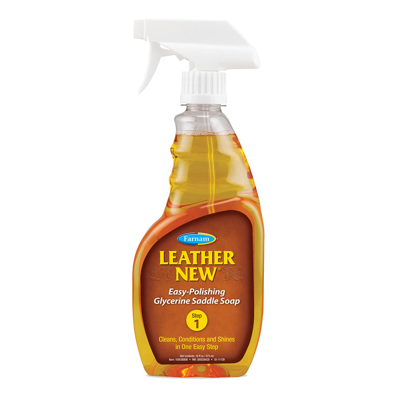Farnam Leather New Easy-Polishing Glycerine Saddle Soap and Leather Saddle Cleaner, Protects and Preserves Leather, Cleans, Conditions and Polishes, 16 Oz. 16 Fl Oz (Pack of 1) - BeesActive Australia